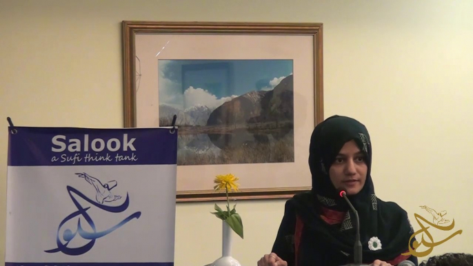 Mrs. Farzana Yaqoob, Minister of Social Welfare & Women development, AJK, at "Remembering Srebrenica: 20 Years since"