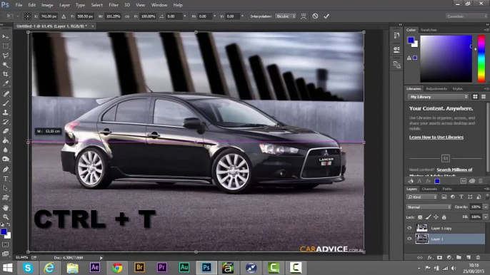 Photoshop CC Tutorial Photo Editing Car Modifications