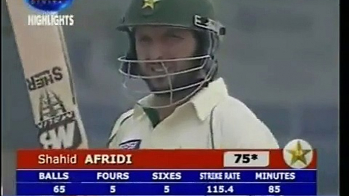 Shahid Afridi Crazy 24 in 4 balls vs Harbhajan Singh, one of best moments of cricket