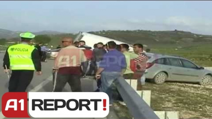 A1 Report - Aksident ne aksin Levan-Tepelene 1 person humb jeten, 2 te plagosur