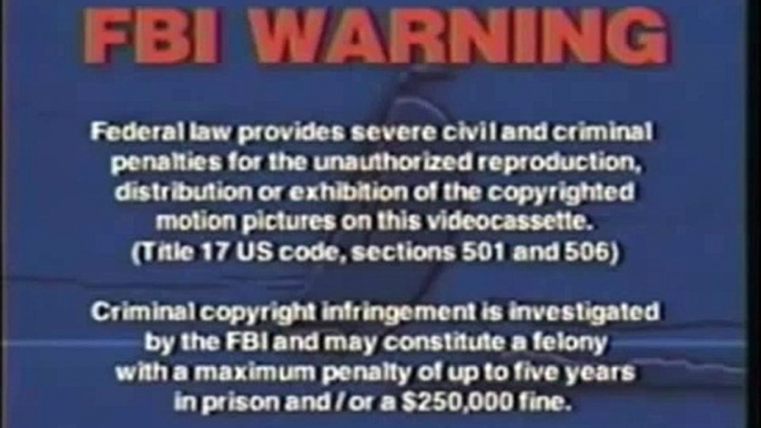 FBI Warning (VHS) / Anchor Bay Entertainment Logo 1998-2003