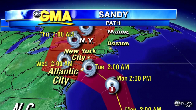 Hurricane Sandy: Where Will Super storm Hit and How to Stay Safe?