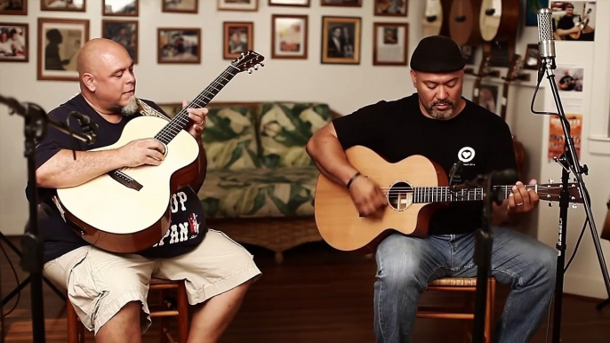 Brothers Rize "Black Magic Woman" Acoustic Guitar Jam at Pono