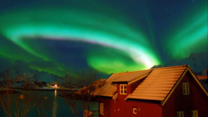 Northern light Aurora Borealis Nordlys Lofoten Islands Norway