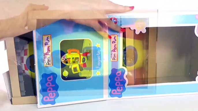 Peppa Pig Foguete George Danny Cão Brinquedos em Português Spaceship Juguetes Peppa Pig Toys