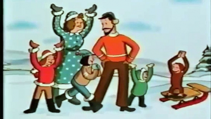 Curious George Goes Sledding Old Cartoon 1980s