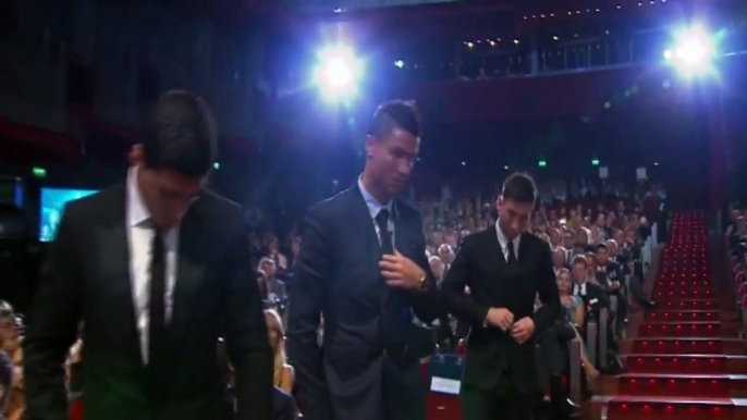 Cristiano Ronaldo to Leo Messi ” Your First ” at Europe Award 2015