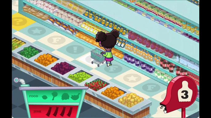 Fizzy's Lunch Lab Supermarket Mania Cartoon Animation PBS Kids Game Play Walkthrough