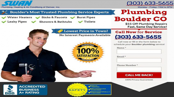 Emergency Plumber Boulder CO (303) 633-5655  Boulder Emergency Plumber