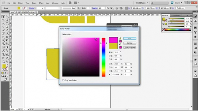 How to Design a logo - Using Pathfinder and color layers