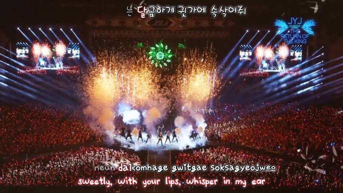 The Return Of The King - Concert Highlights - JYJ (Back Seat) [eng + rom + hangul + karaoke sub]