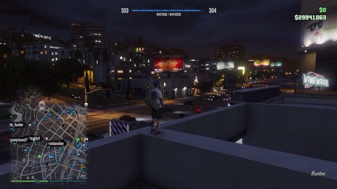 GTA 5 online trolling a rager.