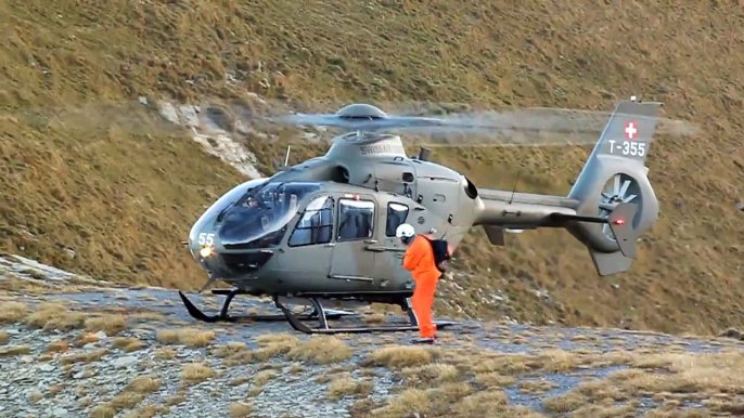 Eurocopter EC635 at Axalp 2250 meter