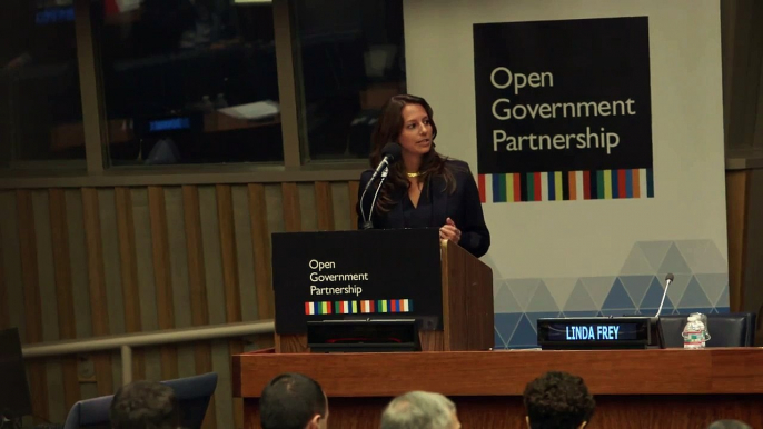 Suneeta Kaimal at UN General Assembly High Level Event for the Open Government Partnership