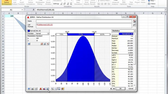 @RISK Guided Tour -  Basic Features - Define Distributions