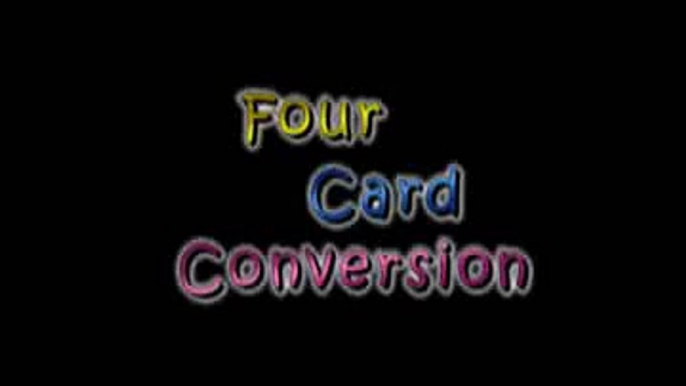 4 Card Conversion Zaubertrick