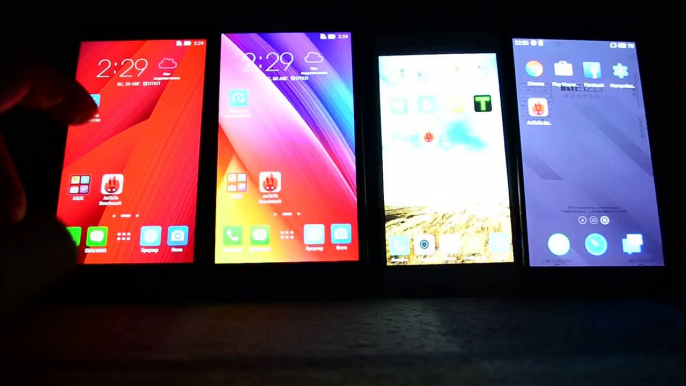 Antutu test Asus Zenfone 2 2Gb VS Asus Zenfone 2 4Gb VS Xiaomi mi4 VS MEIZU MX 5