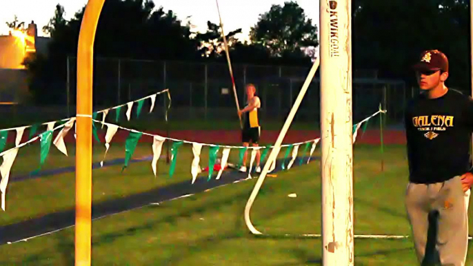 Tom Sullivan Pole Vaults 15 feet at the LeFebvre Relays