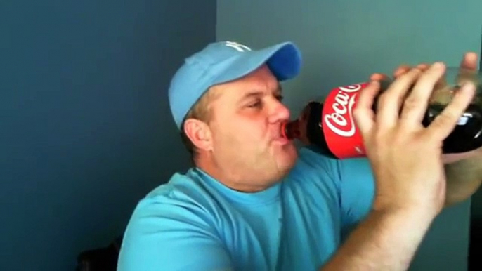 Shoenice drinks a whole bottle of coke