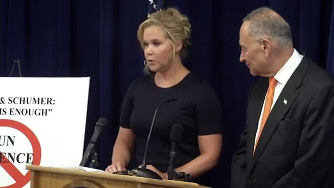 Comedian Amy Schumer Calls For More Gun Control - With Her Cousin Chuck Schumer