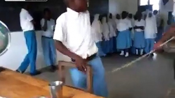 School Children Get Their Ass Whopped For Failing Examination