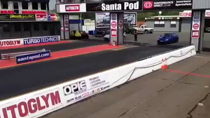 Wrx sti vs Toyota supra @ Santapod