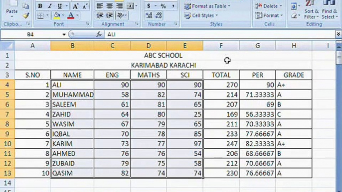 How to set percentage formula in MS Excel Tutorial Urdu/Hindi Part 4