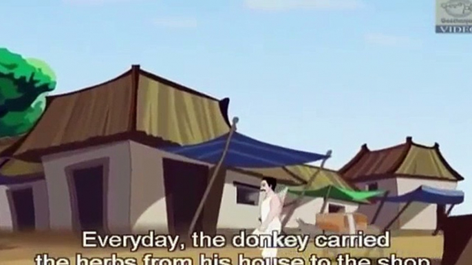 Aesop's Fables - Donkey and His Master - Short Stories for Kids - Animated / Cartoon Stories