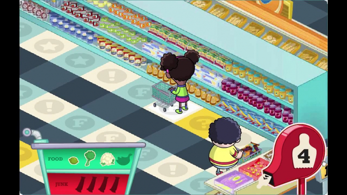 Fizzy's Lunch Lab Supermarket Mania Cartoon Animation PBS Kids Game Play Walkthrough