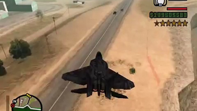 GTA San Andreas -  F-22 Raptor Starscream