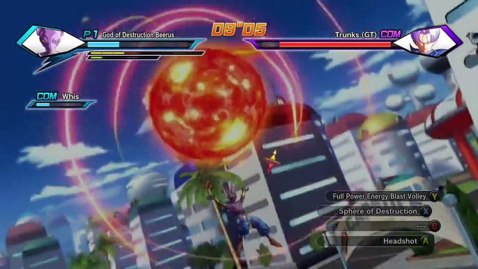 Dragonball Xenoverse: God Of Destruction and Whis vs Baby Part 2 (With Trunks and Pan)