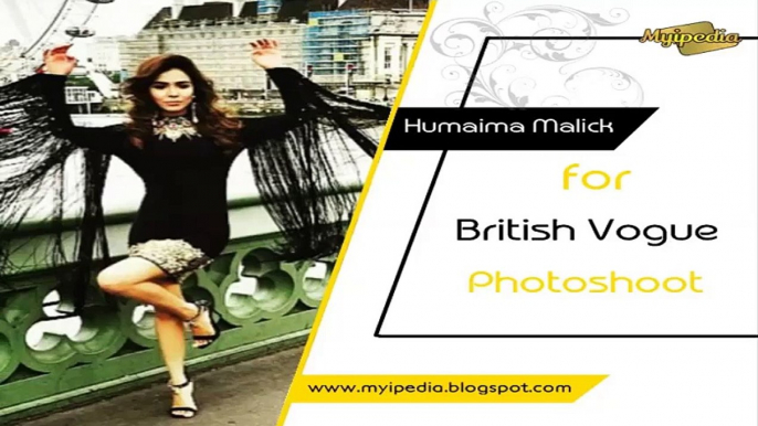 Humaima Malick for British Vouge Magazine Photoshoot BTS Pictures