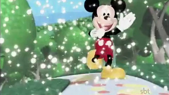 Chamada do desenho "A Casa do Mickey Mouse" no Mundo Disney do SBT