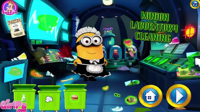 Minion Games - Minion Laboratory Cleaning - Minion Cleaning Games for Kids