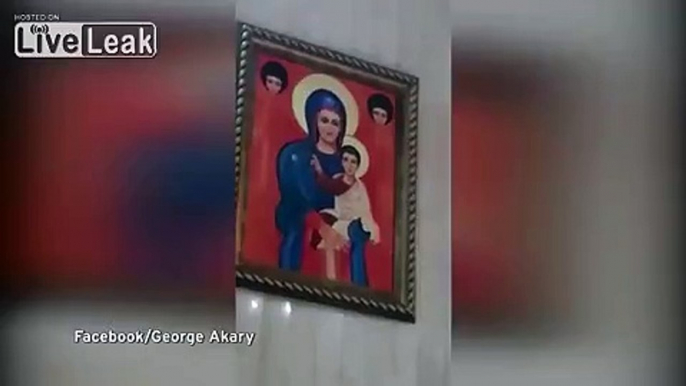 Watch Virgin Mary's Lips 'MOVE' On Painting During Prayer