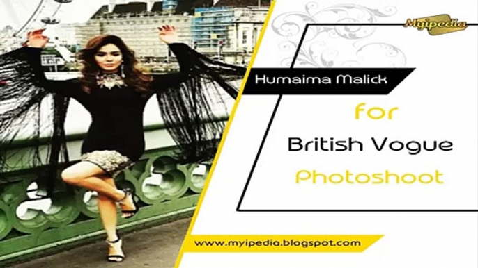 Humaima Malick for British Vouge Magazine Photoshoot BTS Pictures