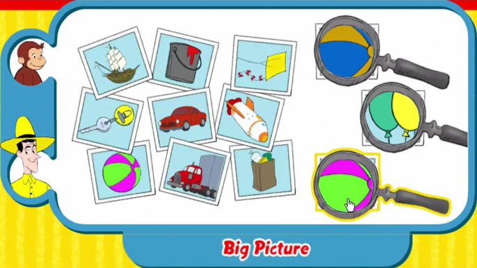 Curious George Big Picture Cartoon Animation PBS Kids Game Play Walkthrough | pbs kids games