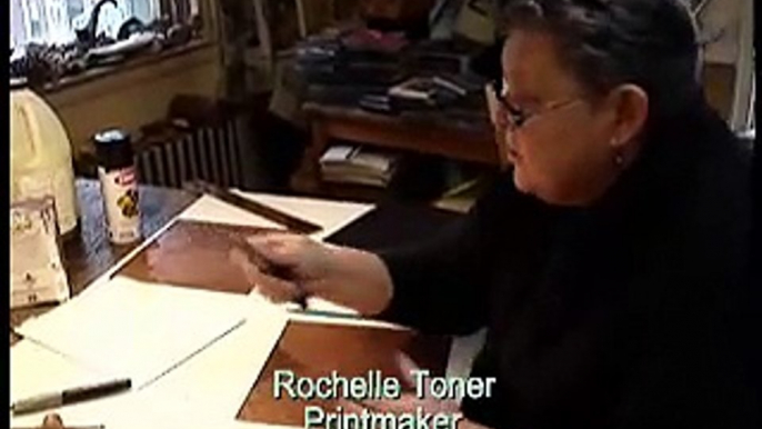 Rochelle Toner Etching A Copper Plate For Print-making