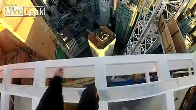 daredevils roof climbing Vancouver Trump Tower