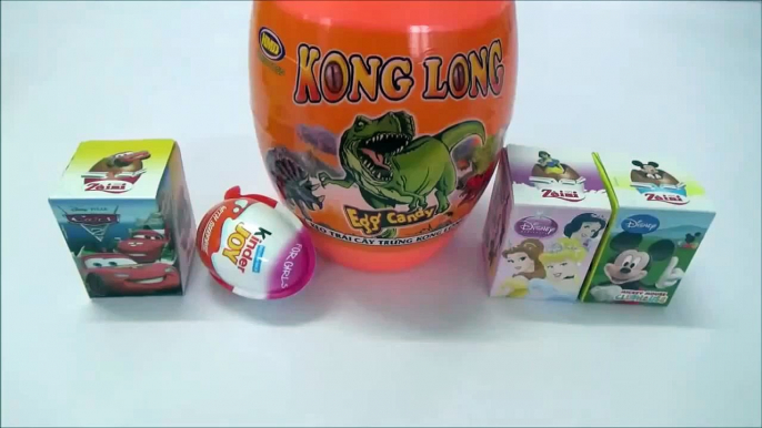 Surprise Eggs Dinosaur Disney Princess Cars 2 Mickey Mouse Kinder Zaini