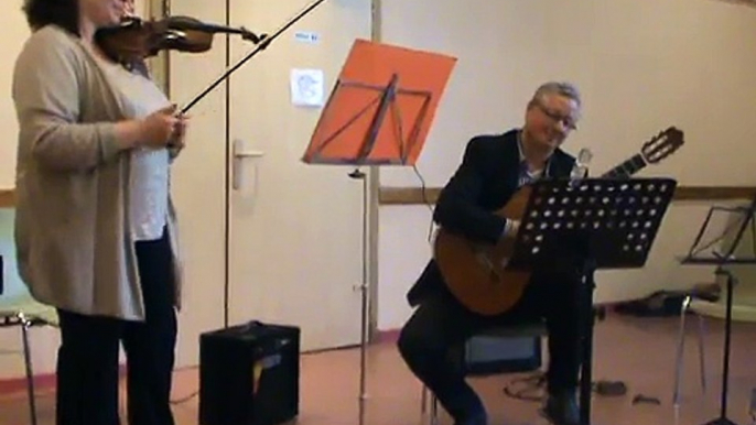 M2U02020 Trio de professeurs, guitare, piano et violon, tango, fête de la musique à Scy Chazelles le 21 06 2015