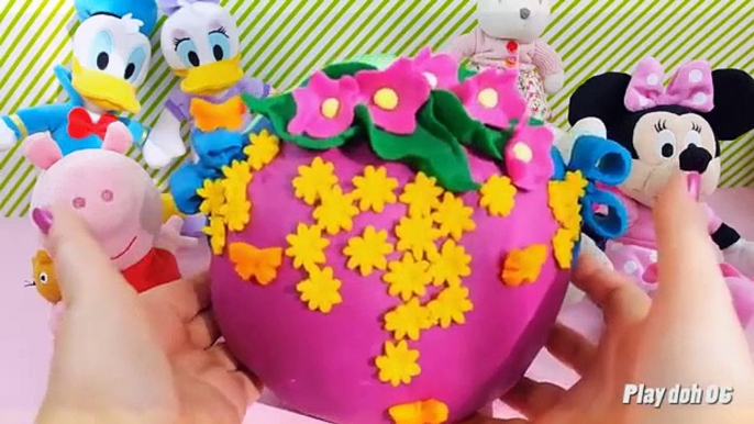 Minnie mouse Juego doh Mayor huevo sorpresa huevos Kinder Minions Peppa cerdo Pato Donald Daisy