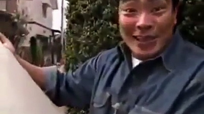 Funny Japanese Prank Sticky Streets