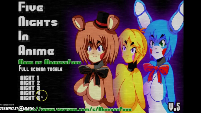 foxy's "bootyscare" five nights in anime