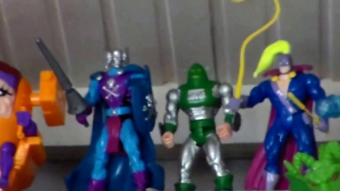 Vintage Marvel animated series action figures collection from Toy Biz