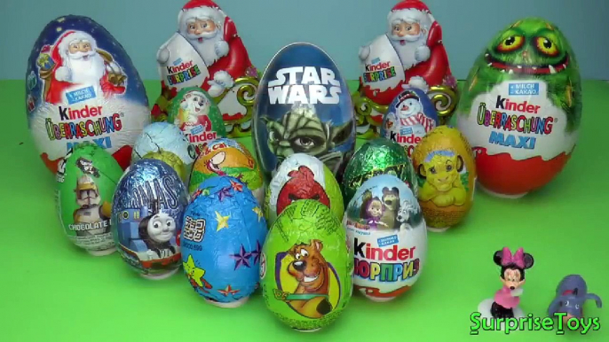 20 Surprise eggs, Kinder Maxi Маша и Медведь Kinder Surprise Mickey Mouse Surprise egg