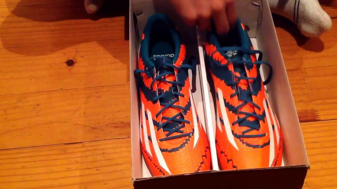 UNBOXING NEW FOOTBALL BOOTS The F50 Adidas Adizero Messi boots!