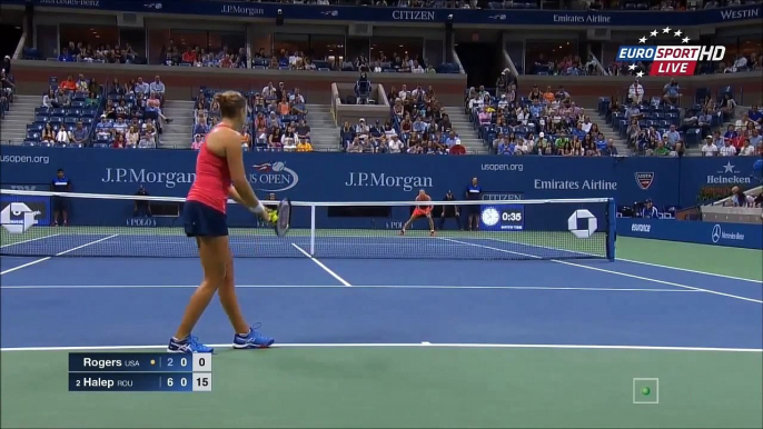 Simona Halep vs Shelby Rogers || US Open 2015 |HD|