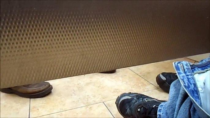 Footsie In Public Restroom Prank! Funny Pranks - Pranks 2015