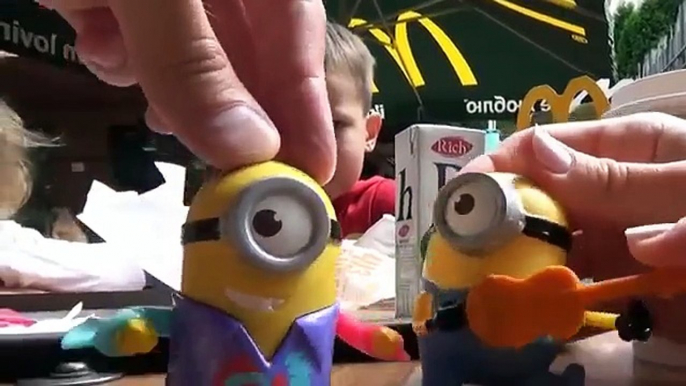 Миньоны игрушки Хеппи Мил МакДональдс Minions toys Unboxing Happy Meal McDonalds